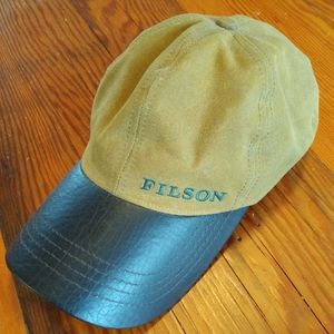Filson Tin Cloth and Leather Covered Hat.